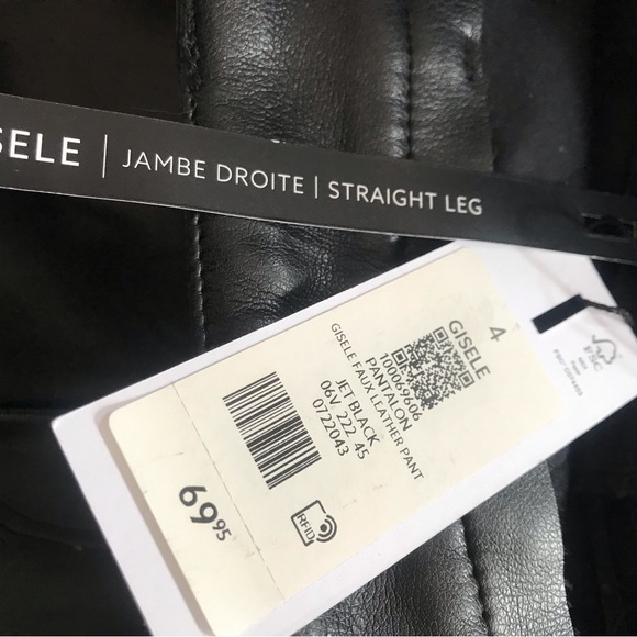 Dynamite Gisele Faux Leather Black Pants - Picture 4 of 6